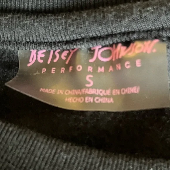 Betsey Johnson Embellished Rhinestone Skull Fleece Sweatshirt Black-Small - VGUC - Picture 13 of 14